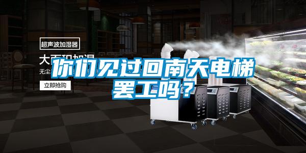 你們見過回南天電梯罷工嗎？