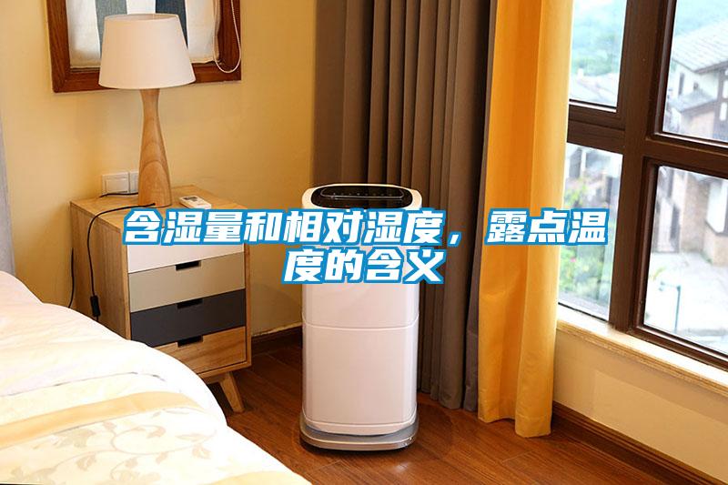 含濕量和相對濕度，露點溫度的含義