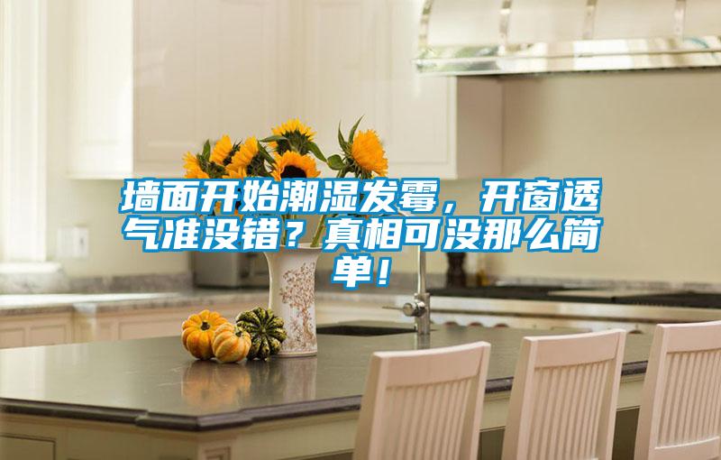 墻面開始潮濕發(fā)霉，開窗透氣準(zhǔn)沒錯？真相可沒那么簡單！