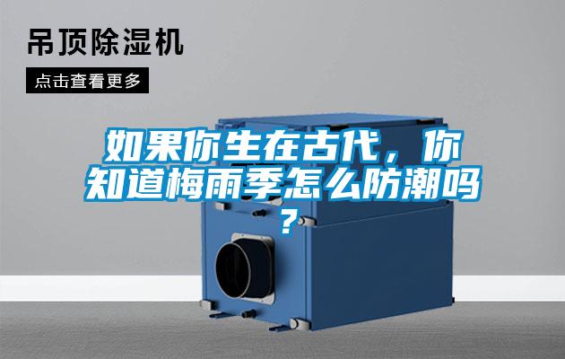 如果你生在古代，你知道梅雨季怎么防潮嗎？