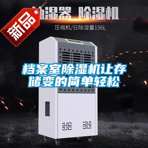 檔案室除濕機(jī)讓存儲(chǔ)變的簡單輕松