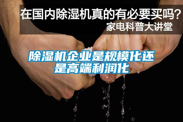 除濕機(jī)企業(yè)是規(guī)?；€是高端利潤化