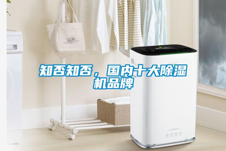 知否知否，國內十大除濕機品牌