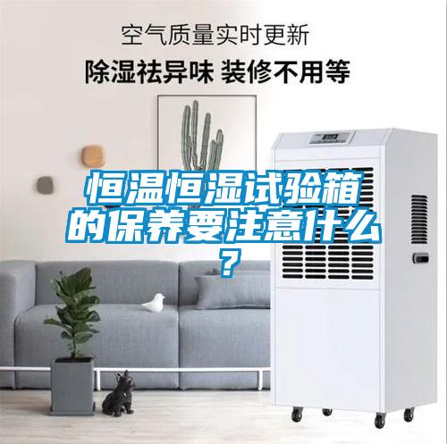 恒溫恒濕試驗箱的保養要注意什么？