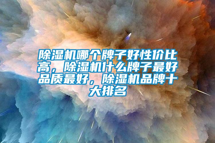 除濕機哪個牌子好性價比高，除濕機什么牌子最好品質最好，除濕機品牌十大排名
