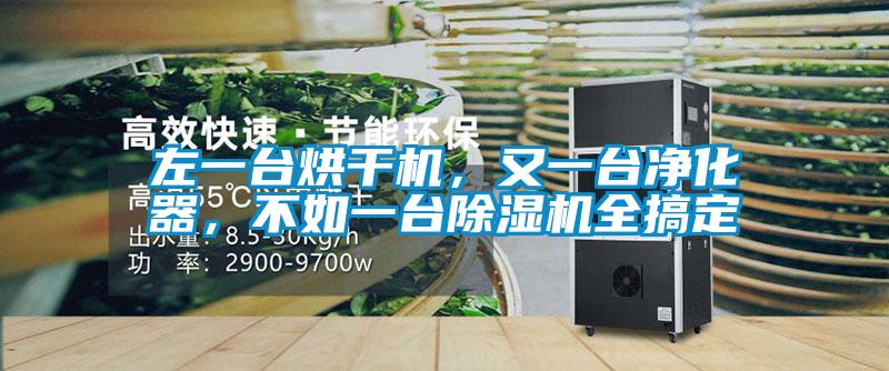 左一臺烘干機，又一臺凈化器，不如一臺除濕機全搞定