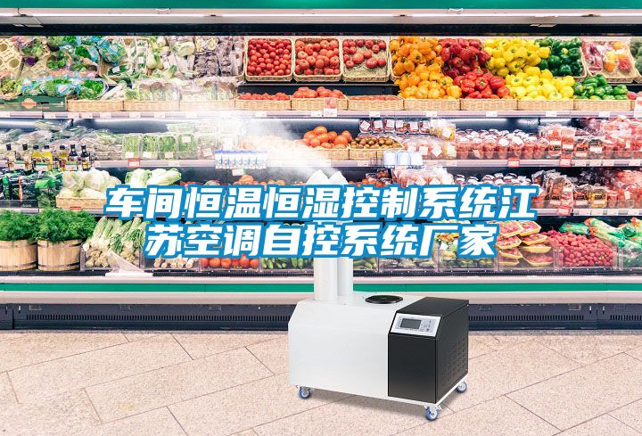車間恒溫恒濕控制系統(tǒng)江蘇空調自控系統(tǒng)廠家
