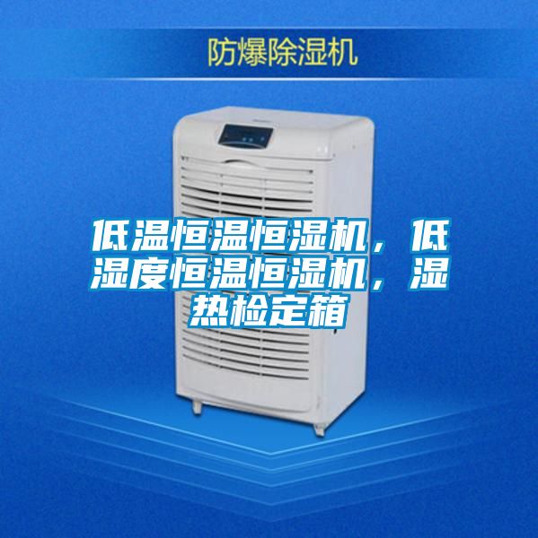 低溫恒溫恒濕機，低濕度恒溫恒濕機，濕熱檢定箱