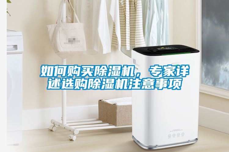 如何購買除濕機，專家詳述選購除濕機注意事項