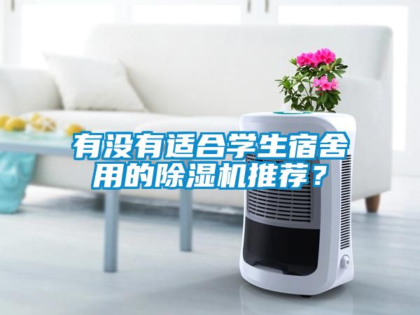 有沒有適合學生宿舍用的除濕機推薦？